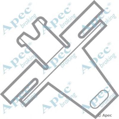 APEC BRAKING kit266 -  Комплектующие, тормозные колодки